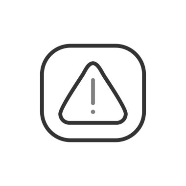 Dikkat işareti, vektör çizimi basit tasarım