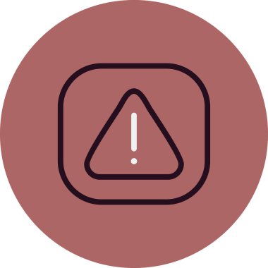 Dikkat işareti, vektör çizimi basit tasarım