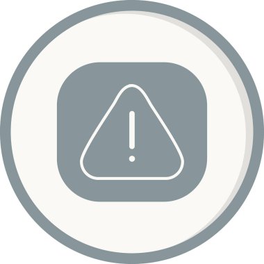 Dikkat işareti, vektör çizimi basit tasarım