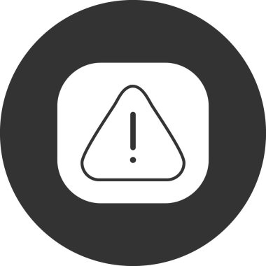 Dikkat işareti, vektör çizimi basit tasarım