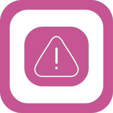 Ünlem işareti simgesi. uyarı sembolü. Tehlike işareti. düz tasarım biçimi.