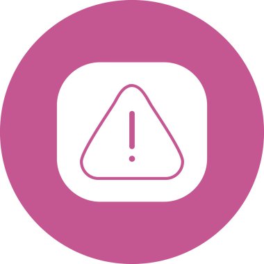 Ünlem işareti simgesi. uyarı sembolü. Tehlike işareti. düz tasarım biçimi.