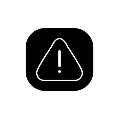 Ünlem işareti simgesi. uyarı sembolü. Tehlike işareti. düz tasarım biçimi.