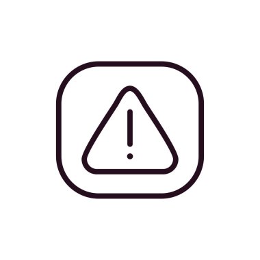 Ünlem işareti simgesi. uyarı sembolü. Tehlike işareti. düz tasarım biçimi.