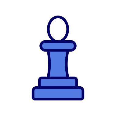 Satranç web simgesi vektör illüstrasyonu