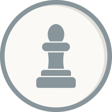 Satranç web simgesi vektör illüstrasyonu