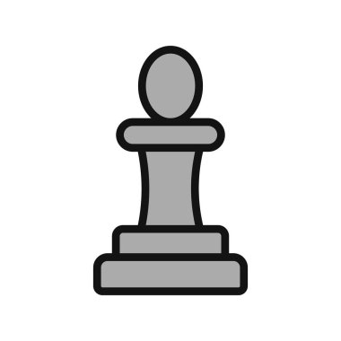 Satranç web simgesi vektör illüstrasyonu