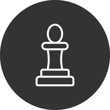 Satranç web simgesi vektör illüstrasyonu