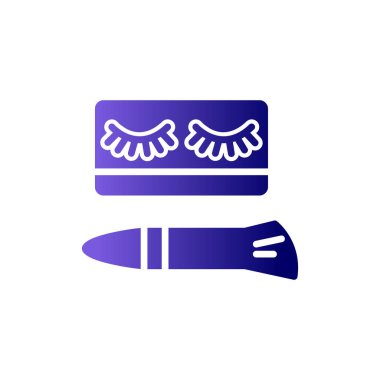 Kirpikleri basit simge, vektör illüstrasyonu