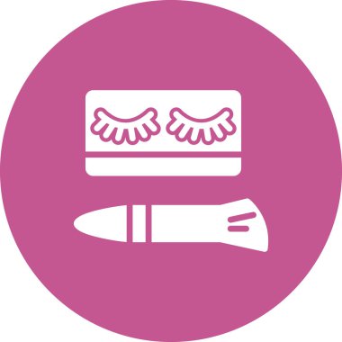 Kirpikleri basit simge, vektör illüstrasyonu