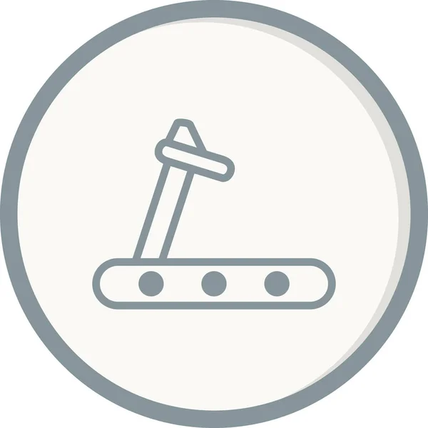 Treadmill Modern Icon Vector Illustration — Image vectorielle