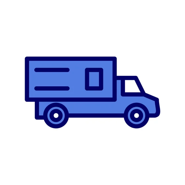 Вантажівка Сучасна Іконка Векторні Ілюстрації — стоковий вектор