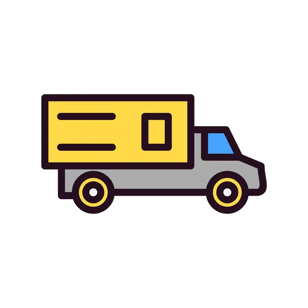 Truck Modern Icon Vector Illustration — Wektor stockowy