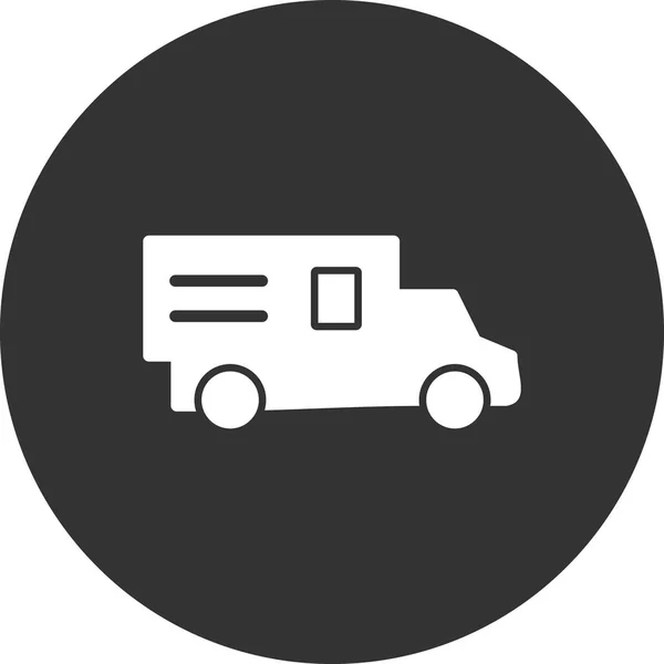Camion Icona Moderna Vettoriale Illustrazione — Vettoriale Stock