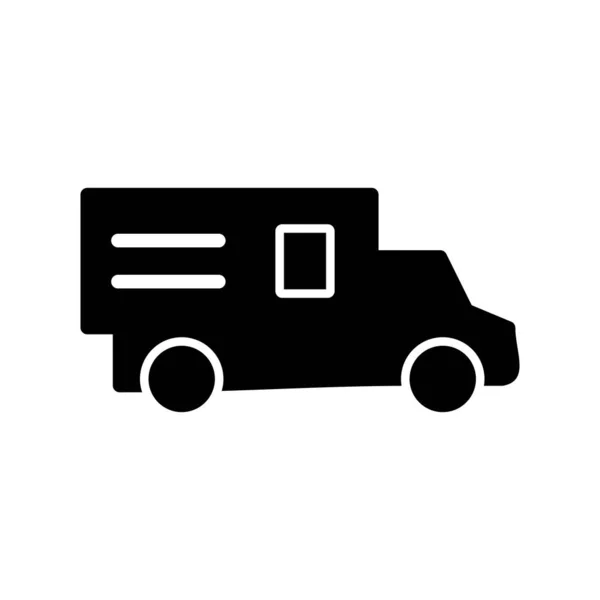 Samochód Ciężarowy Nowoczesny Ikona Wektor Ilustracja — Wektor stockowy