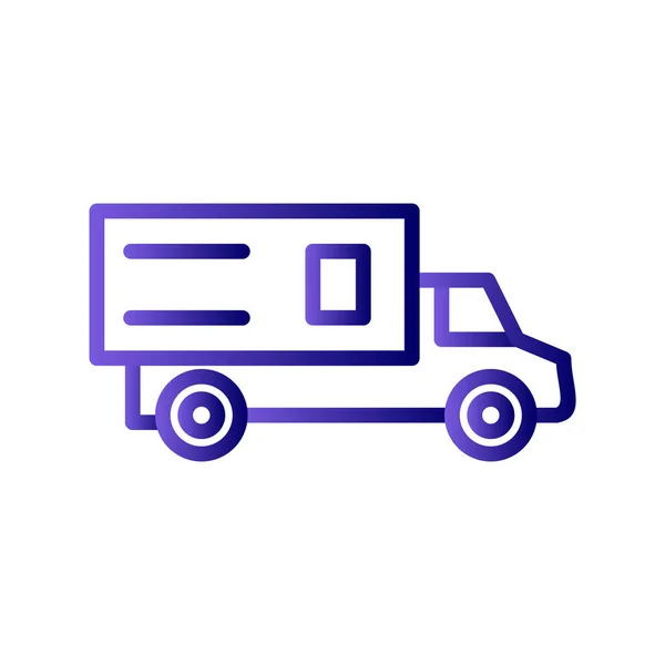 Truck Modern Icon Vector Illustration — Stok Vektör