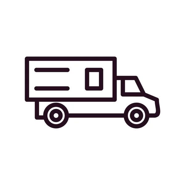 Truck Modern Icon Vector Illustration — ストックベクタ