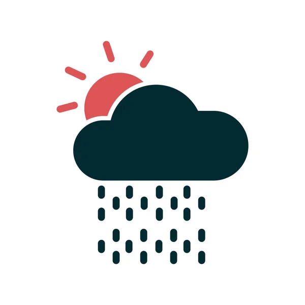 Simple Web Interface Weather App Icon Vector Illustration — Image vectorielle