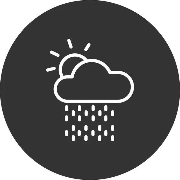 Simple Web Interface Weather App Icon Vector Illustration — 图库矢量图片