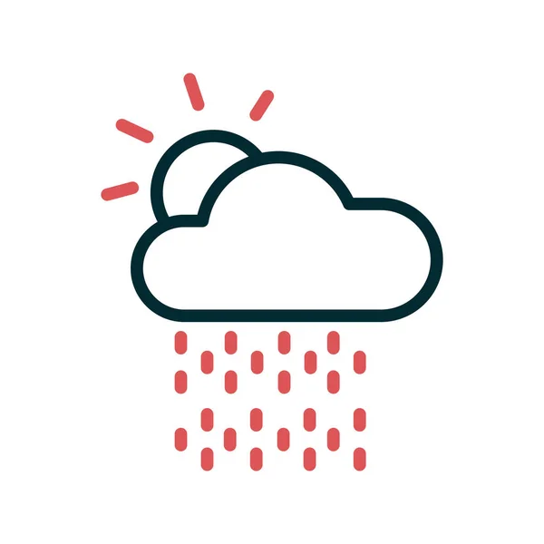 Simple Web Interface Weather App Icon Vector Illustration — Image vectorielle