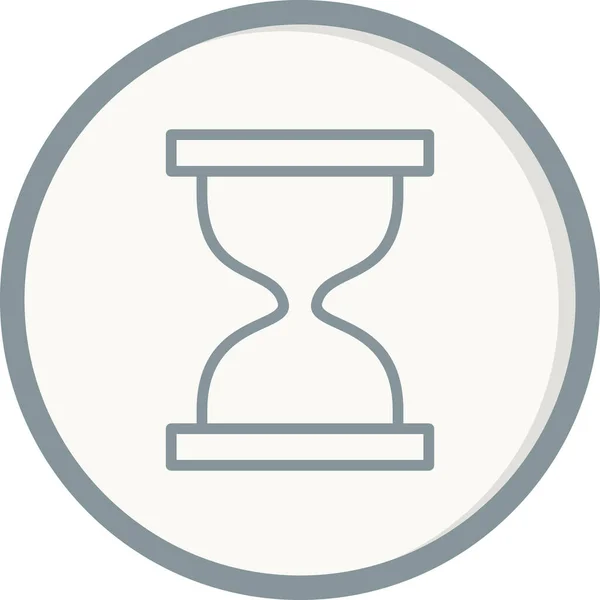 Reloj Arena Icono Web Diseño Simple — Archivo Imágenes Vectoriales