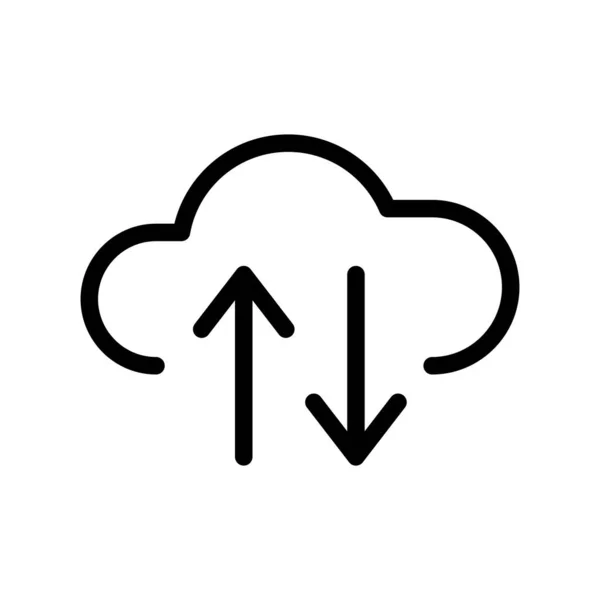 Cloud Web Icon Simple Illustration — Stockvektor