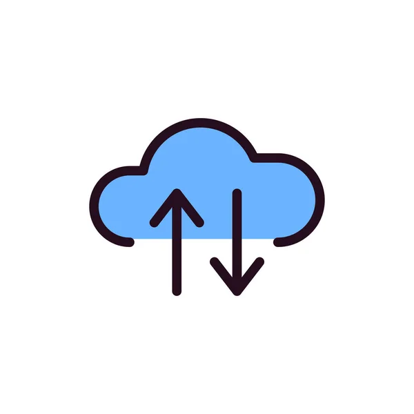 Cloud Web Icon Simple Illustration — Stockvektor