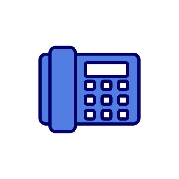 Landline Telephone Web Icon Simple Design — Stock Vector