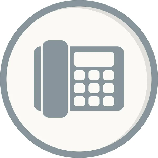 Telefone Fixo Ícone Web Design Simples — Vetor de Stock