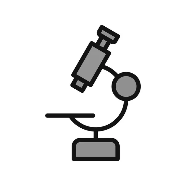 Microscópio Único Vector Glyph Icon —  Vetores de Stock