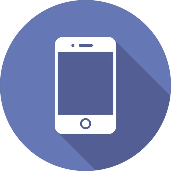 Mobile Phone Icon Flat Vector Illustration Design — Διανυσματικό Αρχείο