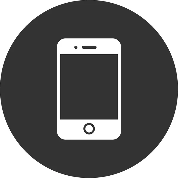 Mobile Phone Icon Flat Vector Illustration Design — Image vectorielle