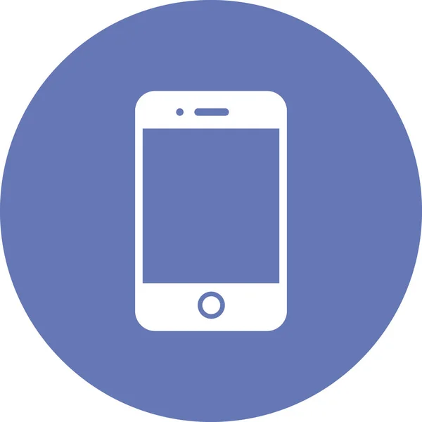 Icône Téléphone Portable Illustration Vectorielle Plate — Image vectorielle