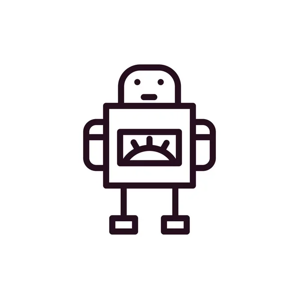 Robot Icon Vector Illustration — Stock Vector