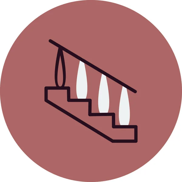 Иконка Лестницы Векторная Иллюстрация — стоковый вектор