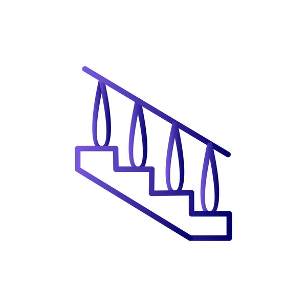 Treppen Web Symbol Vektorillustration — Stockvektor