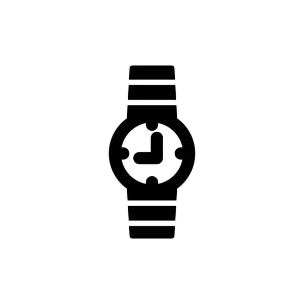 Montre Bracelet Icône Web Design Simple — Image vectorielle