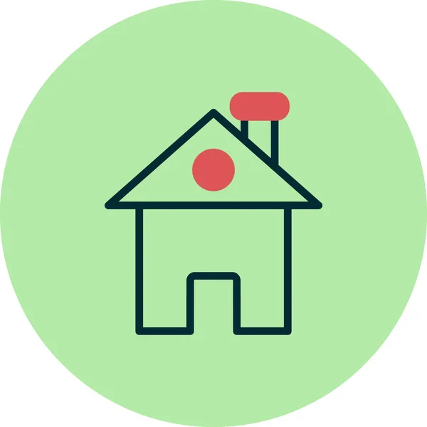 Haus Einfaches Symbol Vektorillustration — Stockvektor