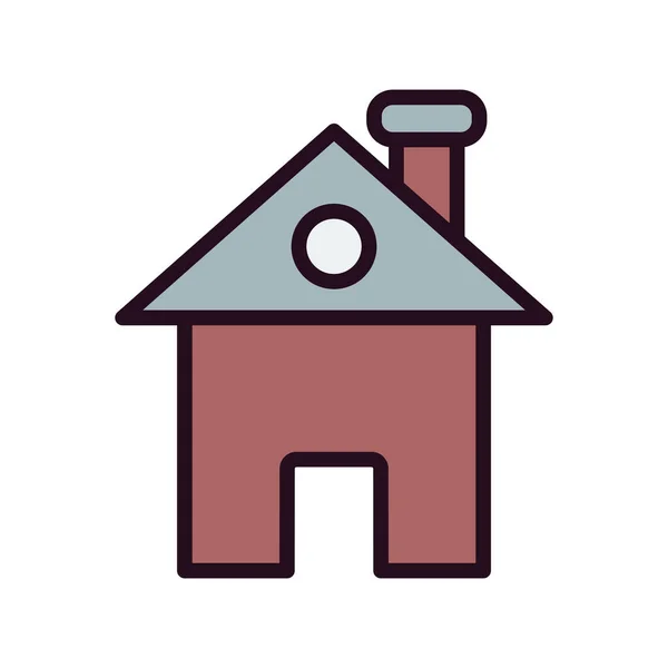 House Simple Icon Vector Illustration — Stock Vector