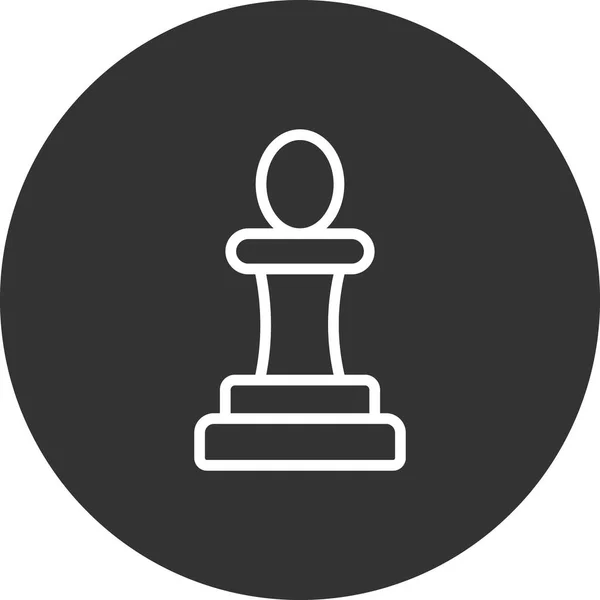 Chess Web Ikon Vektor Illustration — Stock vektor