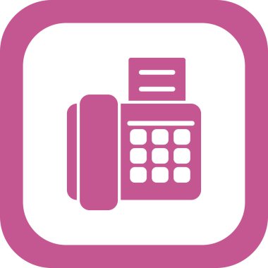 faks makinesi, vektör illüstrasyonu 