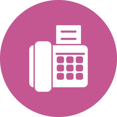 faks makinesi, vektör illüstrasyonu 