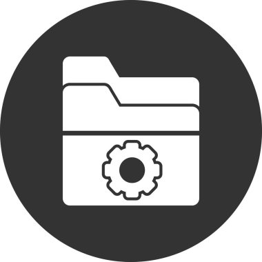 Bilgisayar ui dizini basit simgesi, vektör illüstrasyonu