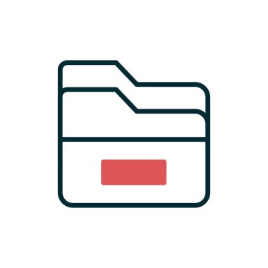 Dosya. Web simgesi basit illüstrasyon