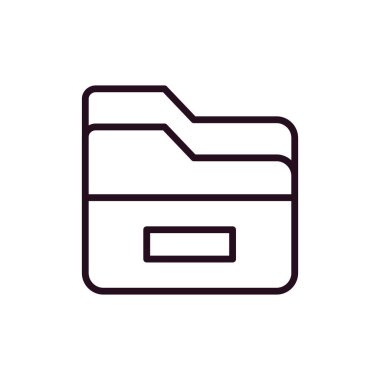 Dosya. Web simgesi basit illüstrasyon