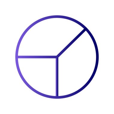 Pasta grafiği vektör illüstrasyonu