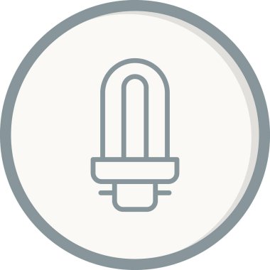 LED ampul simgesi, vektör çizim