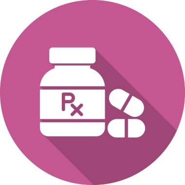 Haplar Şişe ikonu vektör illüstrasyonu