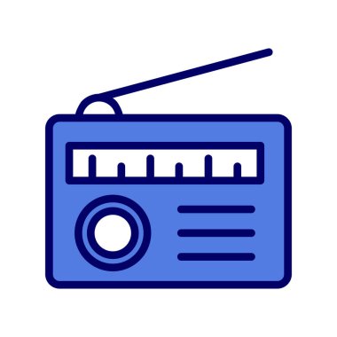 radyo simgesi vektör illüstrasyonu