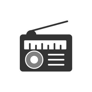 radyo simgesi vektör illüstrasyonu